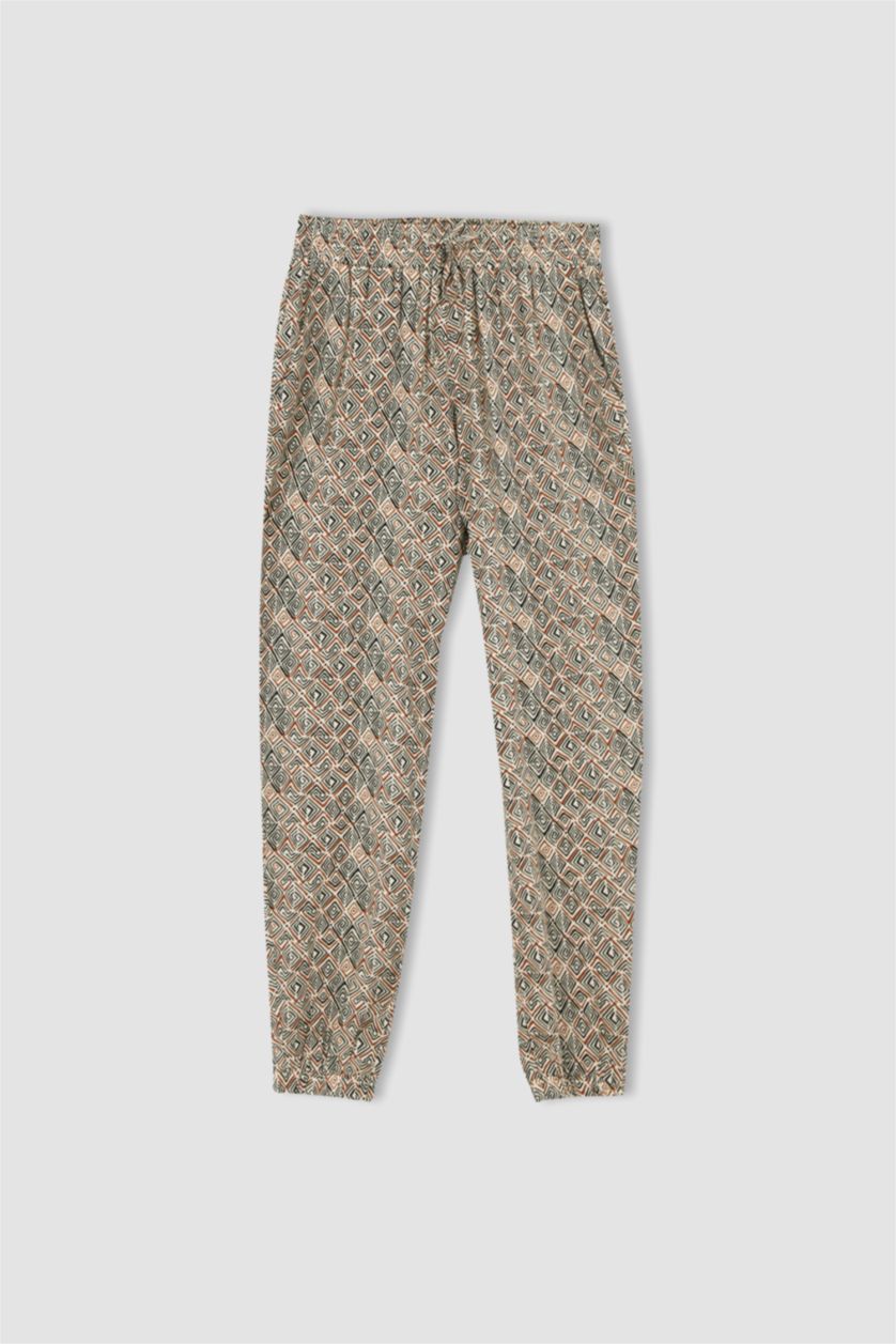 FEMME Marron Pantalon Jogger Coupe Standard Viscose