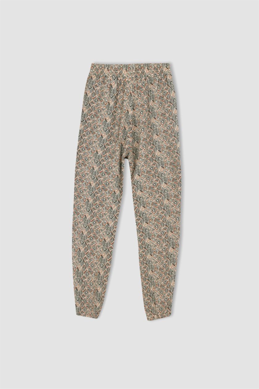 FEMME Marron Pantalon Jogger Coupe Standard Viscose