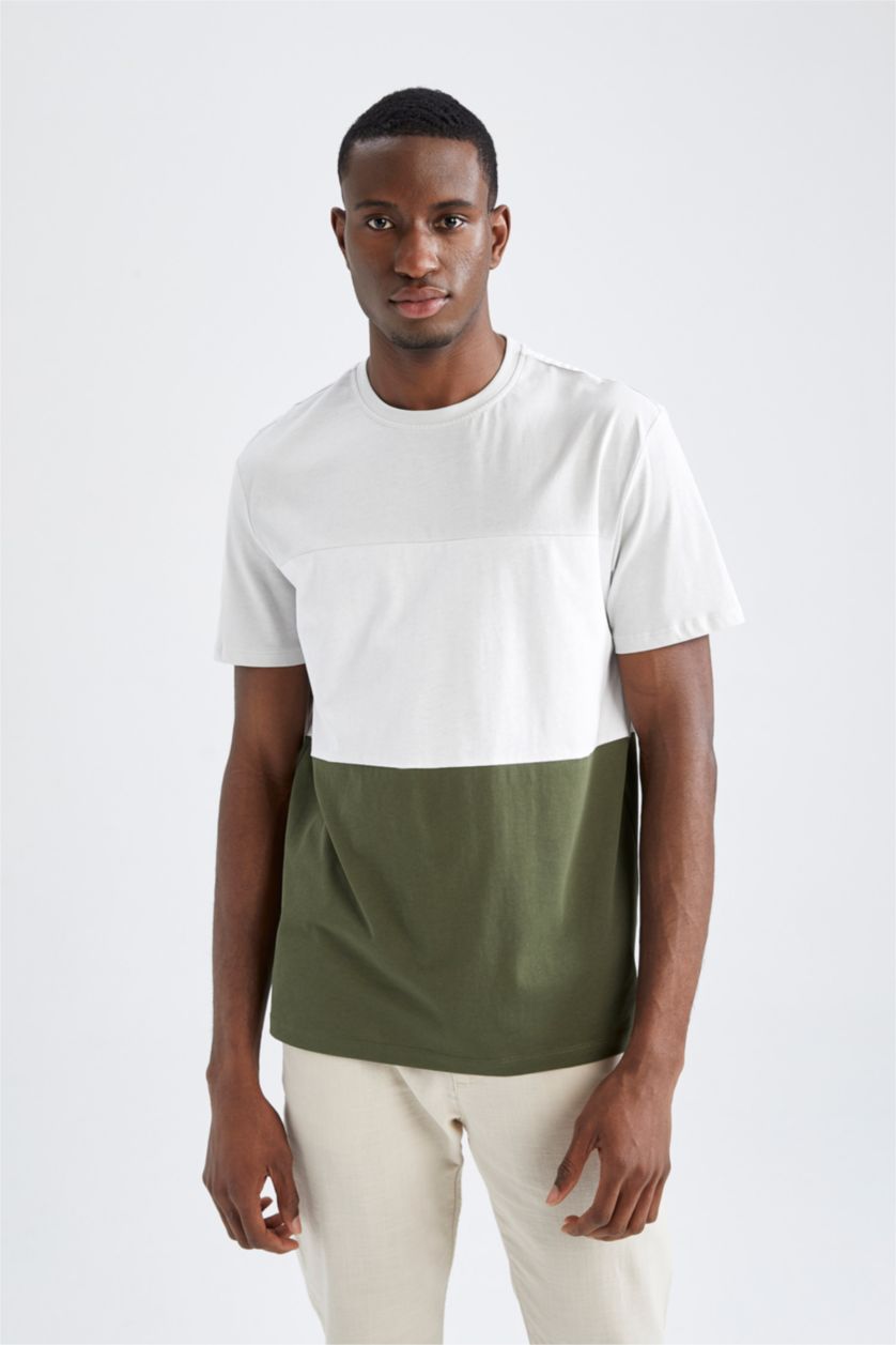 Erkek Açık Taş Kısa Kollu Tişört