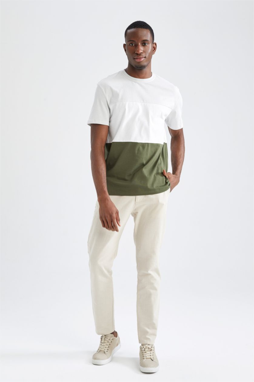 Erkek Açık Taş Kısa Kollu Tişört