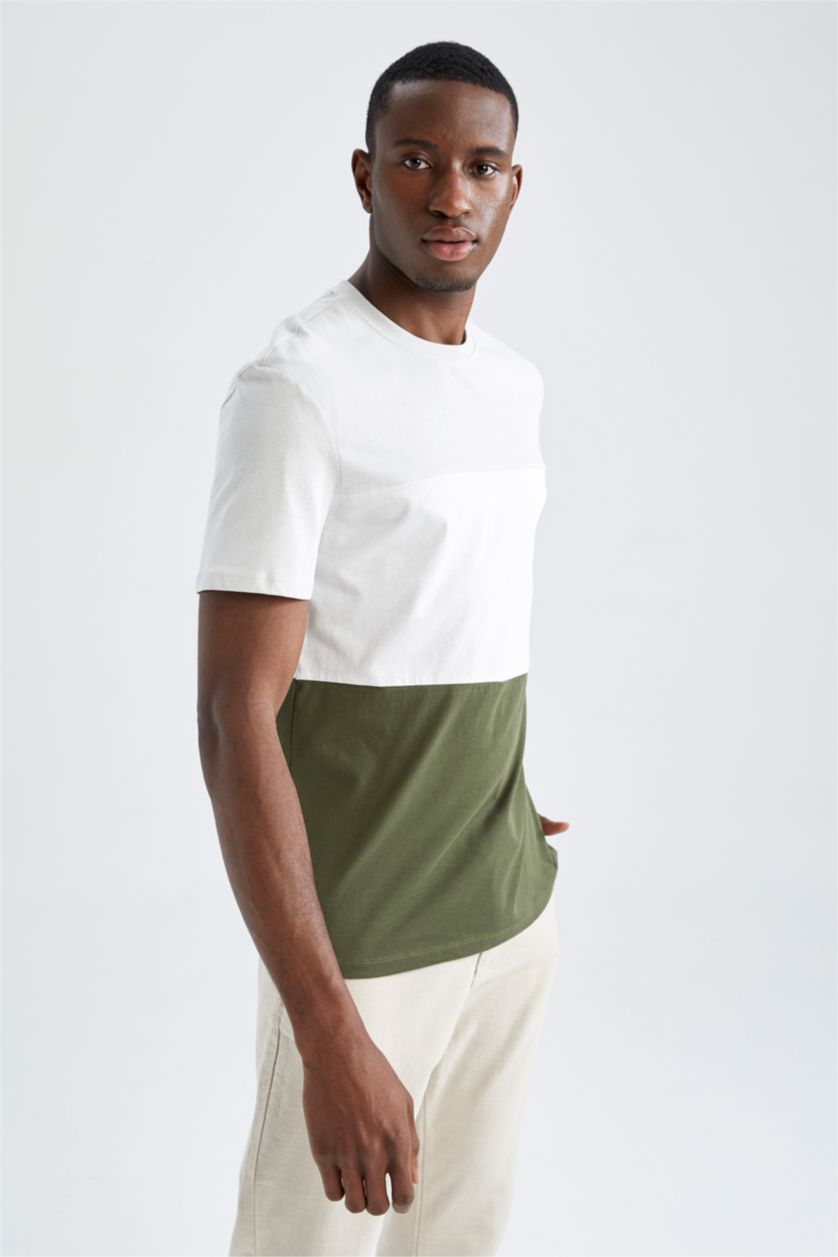 Erkek Açık Taş Kısa Kollu Tişört