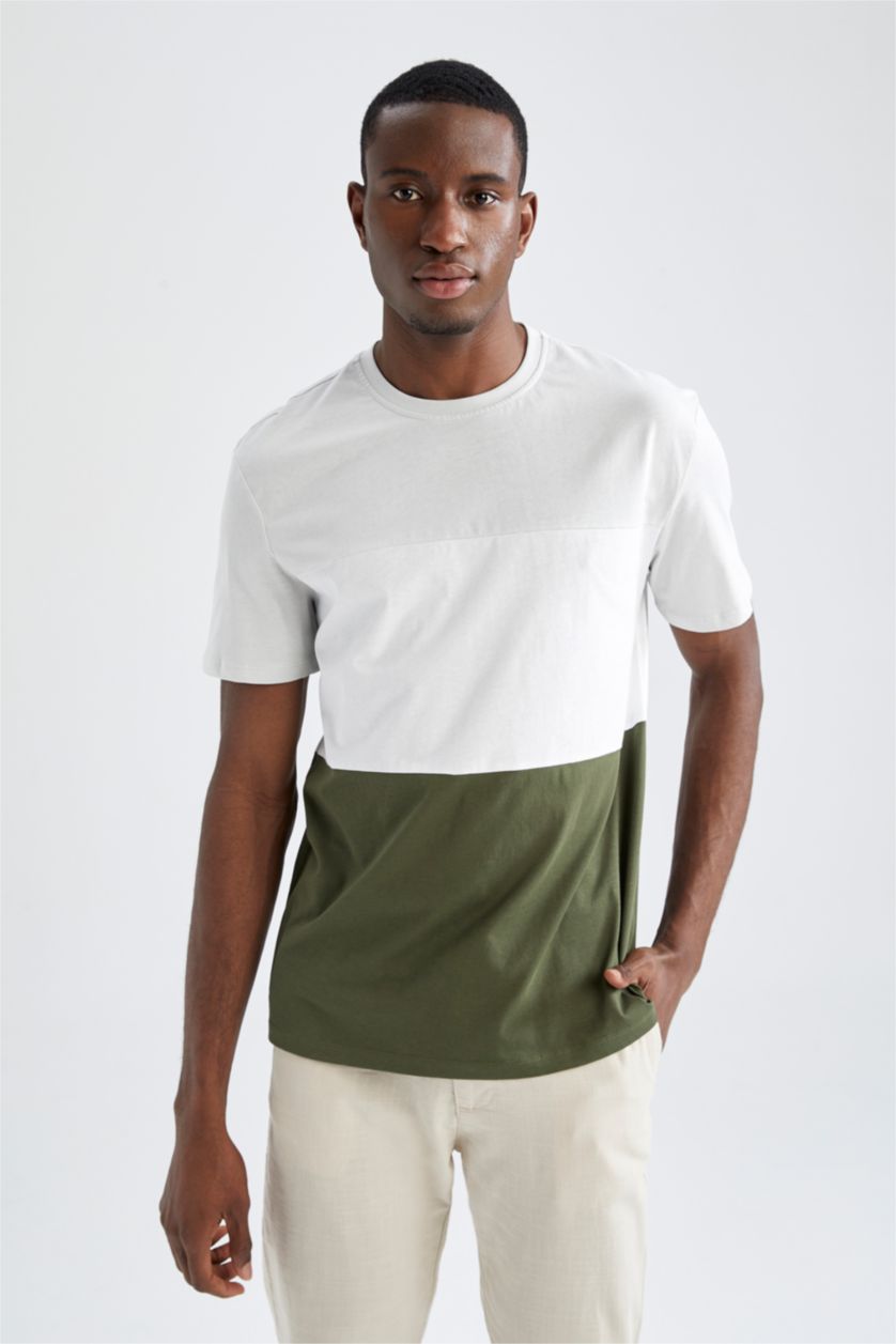 Erkek Açık Taş Kısa Kollu Tişört