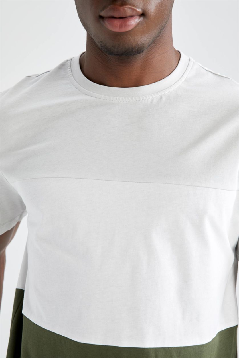 Erkek Açık Taş Kısa Kollu Tişört