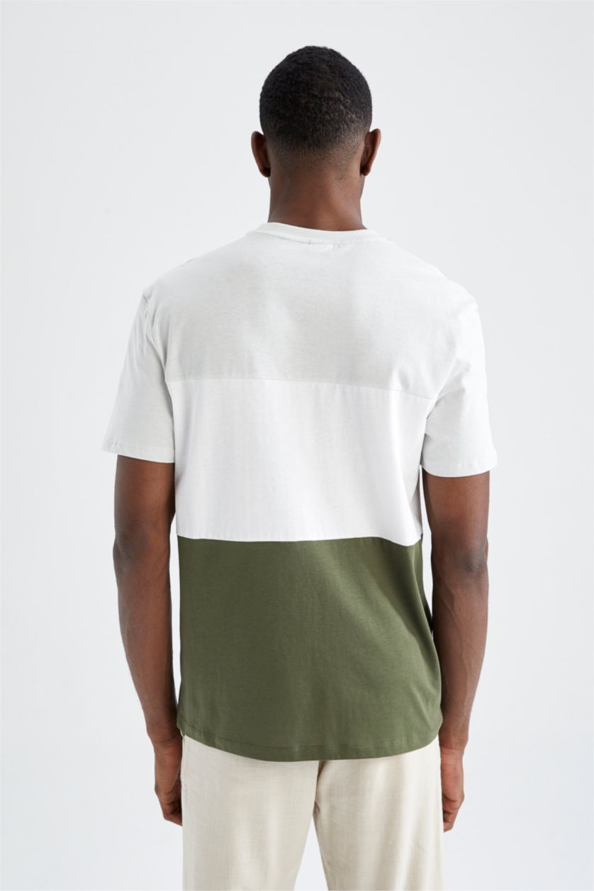Erkek Açık Taş Kısa Kollu Tişört