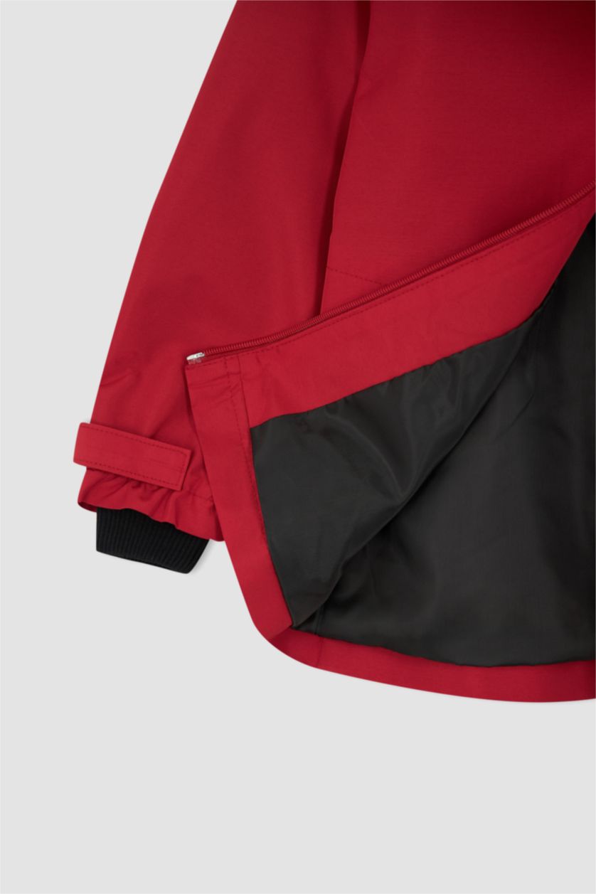 BOYS & TEENS Red Boy Hooded Raincoat