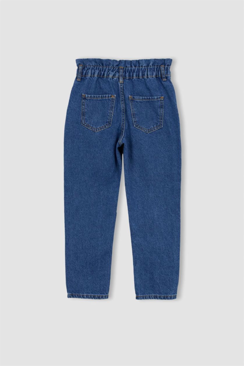 Kız Çocuk - Genç Kız Mavi Kız Çocuk Slouchy Fit Pantolon