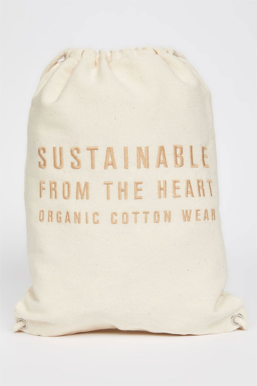 Kız Çocuk - Genç Kız Turuncu Kız Çocuk Organik Pamuklu Çanta