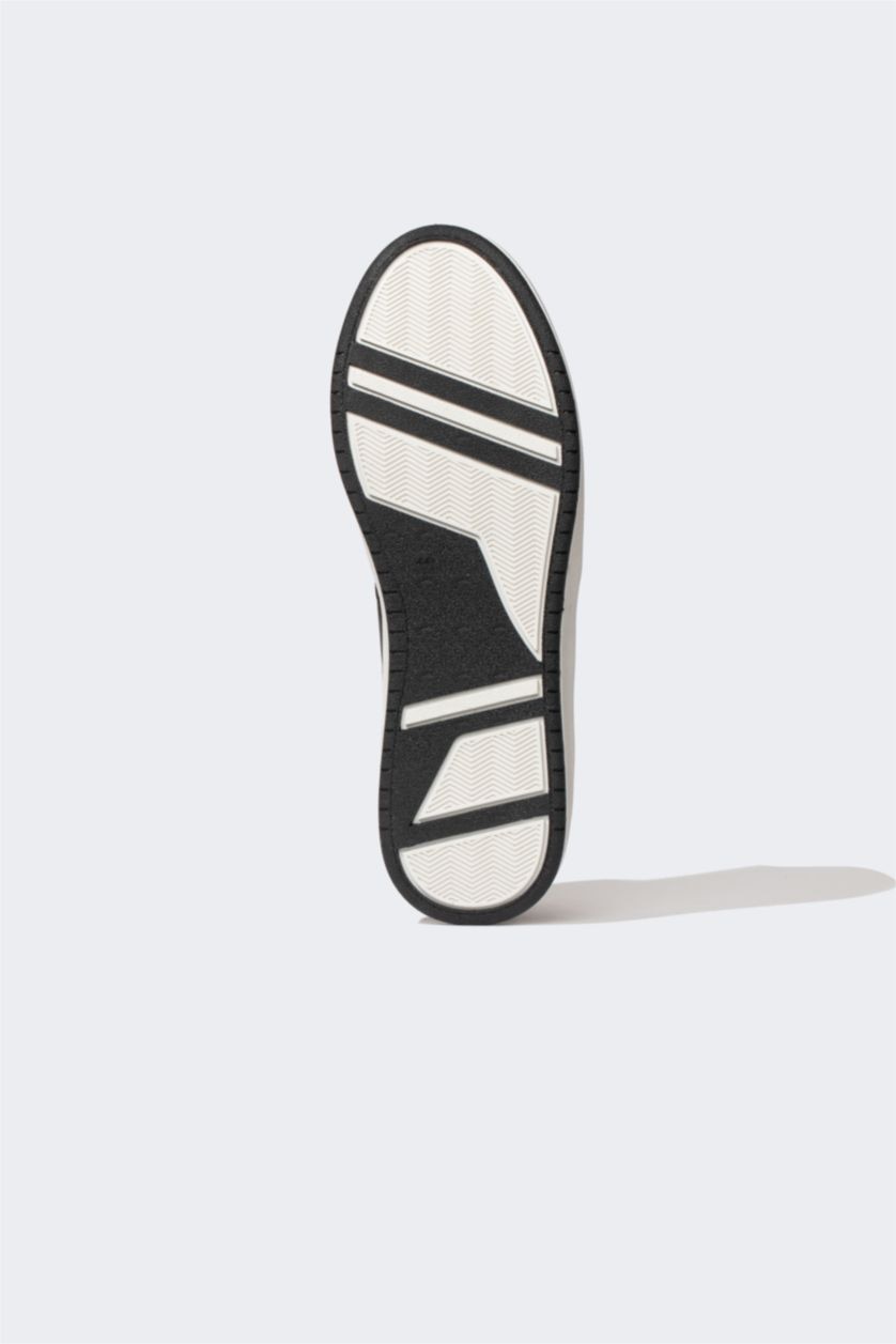 رجالي أسود بوت بكعب عالي برباط