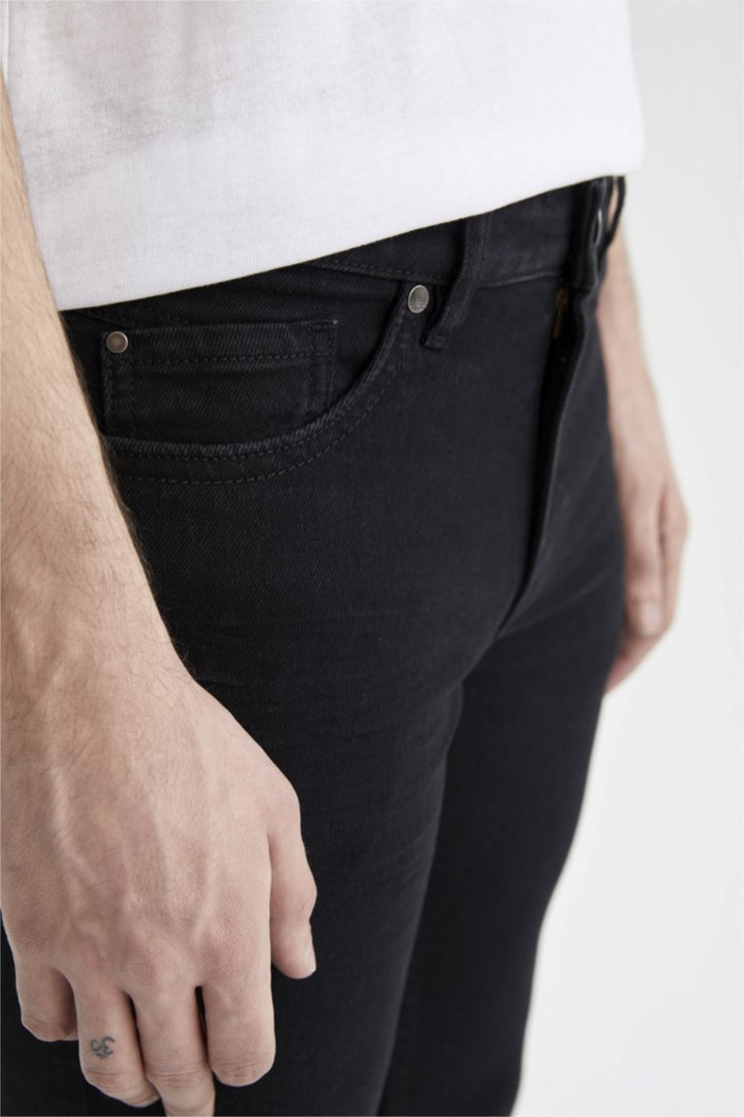 MAN Black Super Skinny Fit Normal Waist Slim Leg Jeans