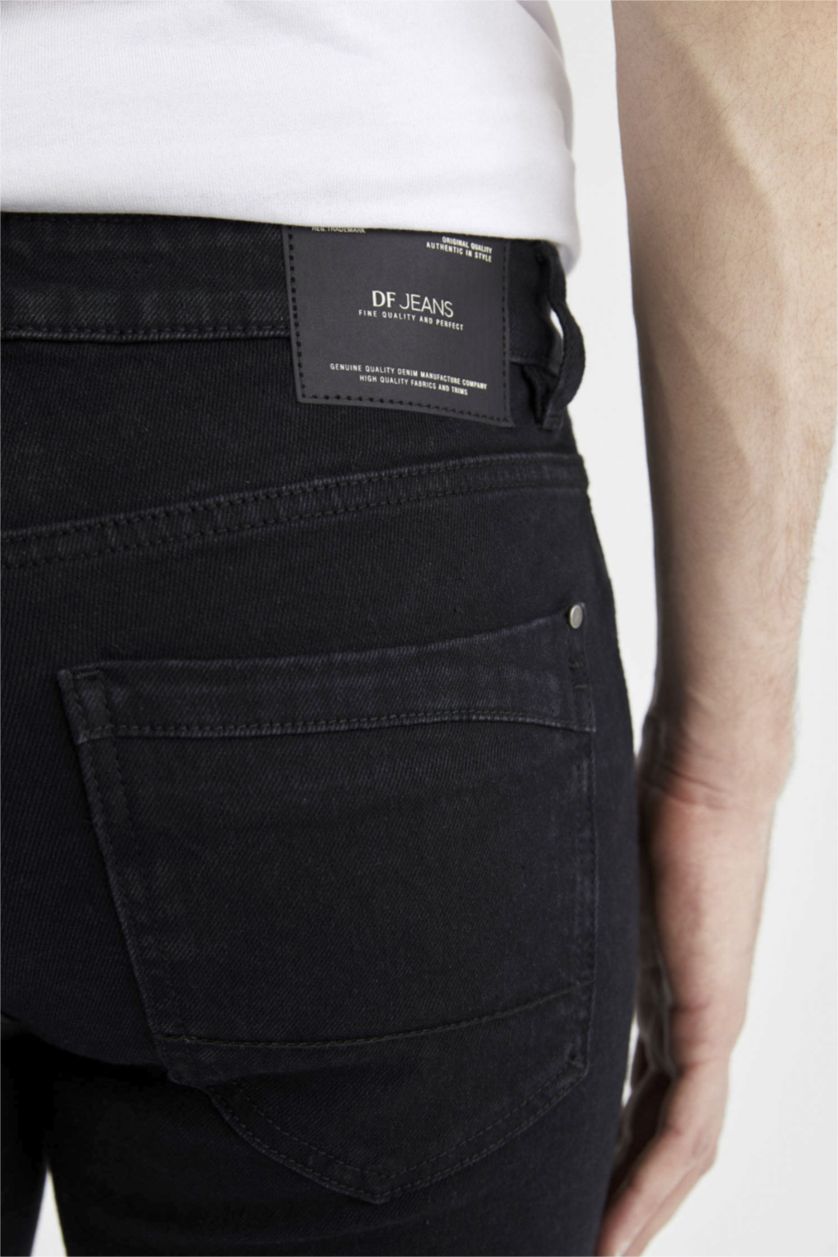 MAN Black Super Skinny Fit Normal Waist Slim Leg Jeans