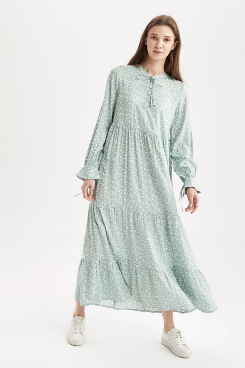 Kadın Yeşil Maxı Elbise