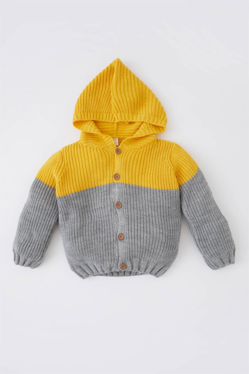 BABY BOY Dark Yellow كارديجان قصة عادية