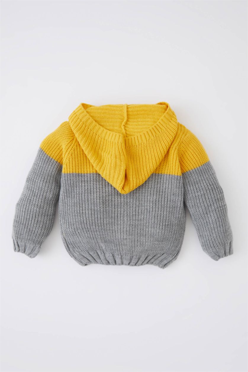 BABY BOY Dark Yellow كارديجان قصة عادية
