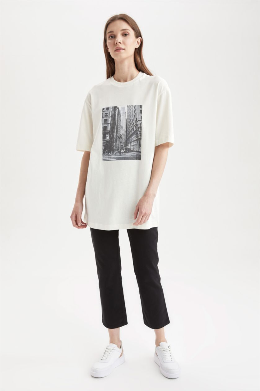 WOMAN Black Regular Fit Cotton Gabardine Trousers