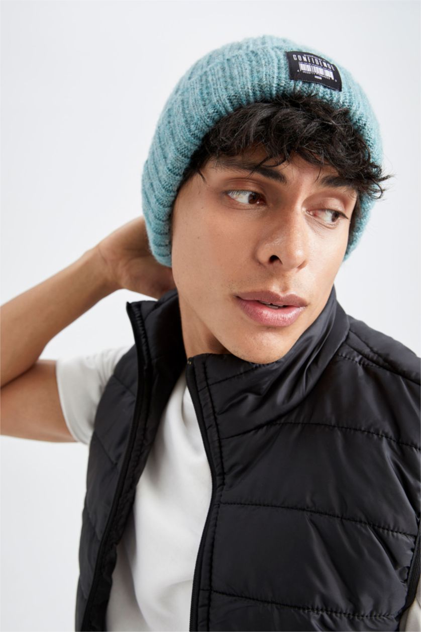 HOMME Vert Bonnet d'hiver Homme