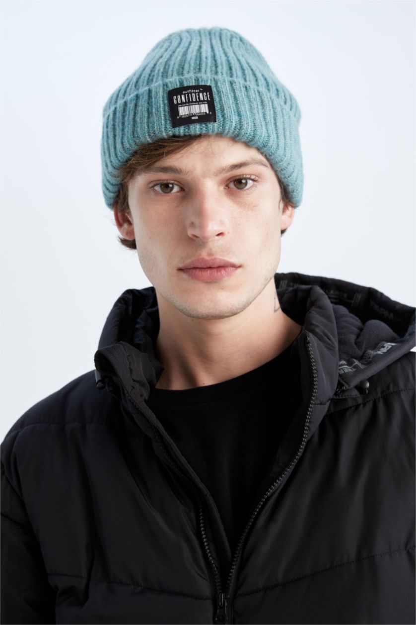 HOMME Vert Bonnet d'hiver Homme
