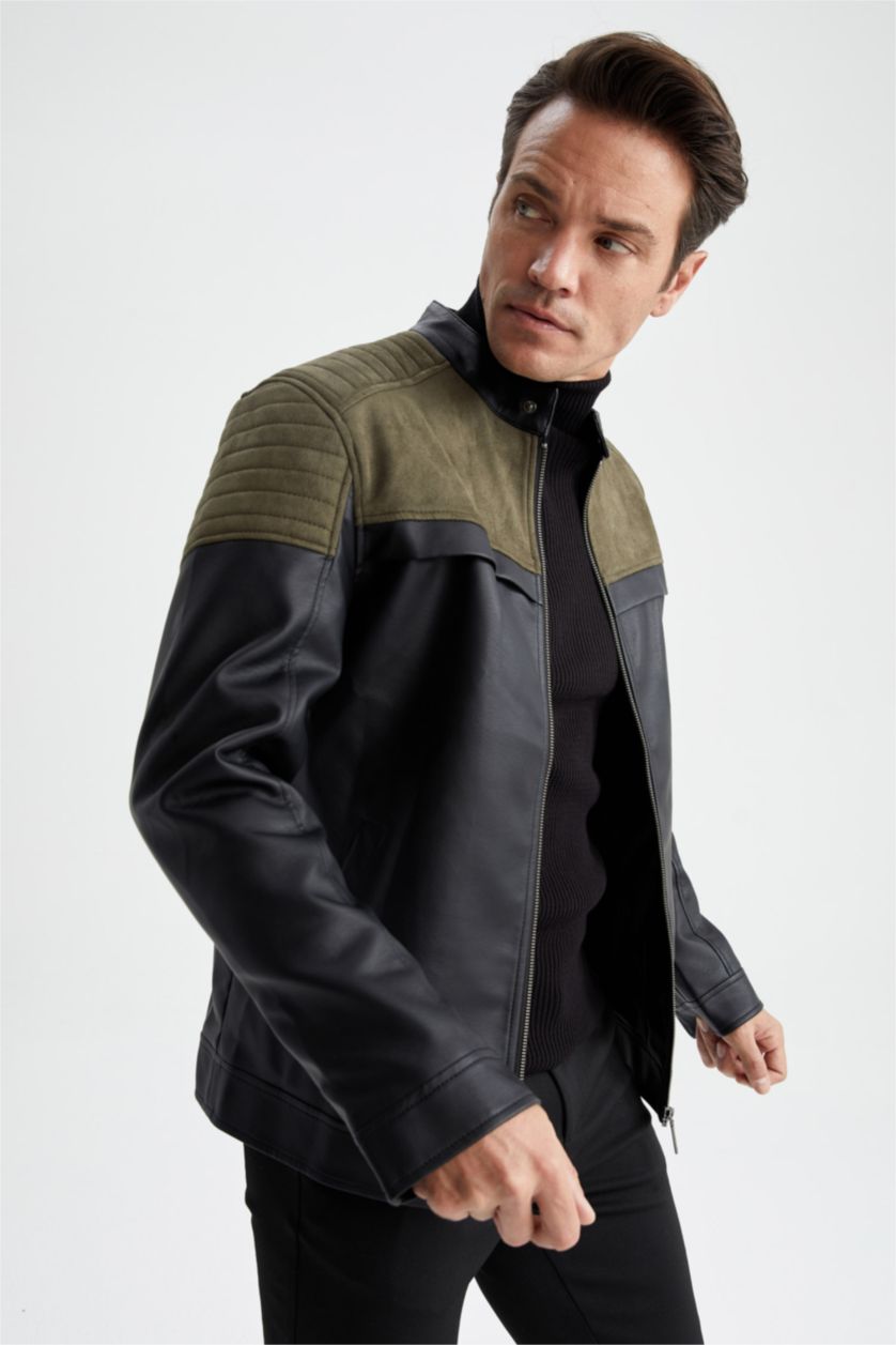 رجال أسود جاكيت سليم فيت