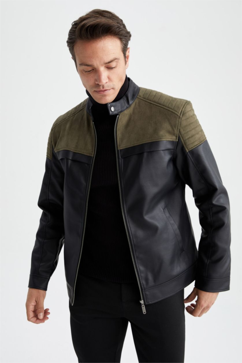 رجال أسود جاكيت سليم فيت