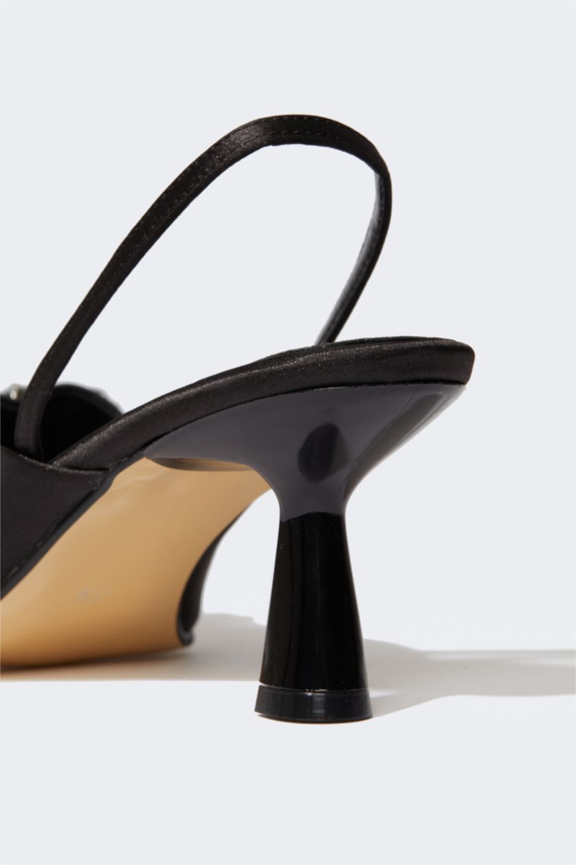 Kadın Siyah Kadın Suni Deri Yüksek Topuklu Ayakkabı