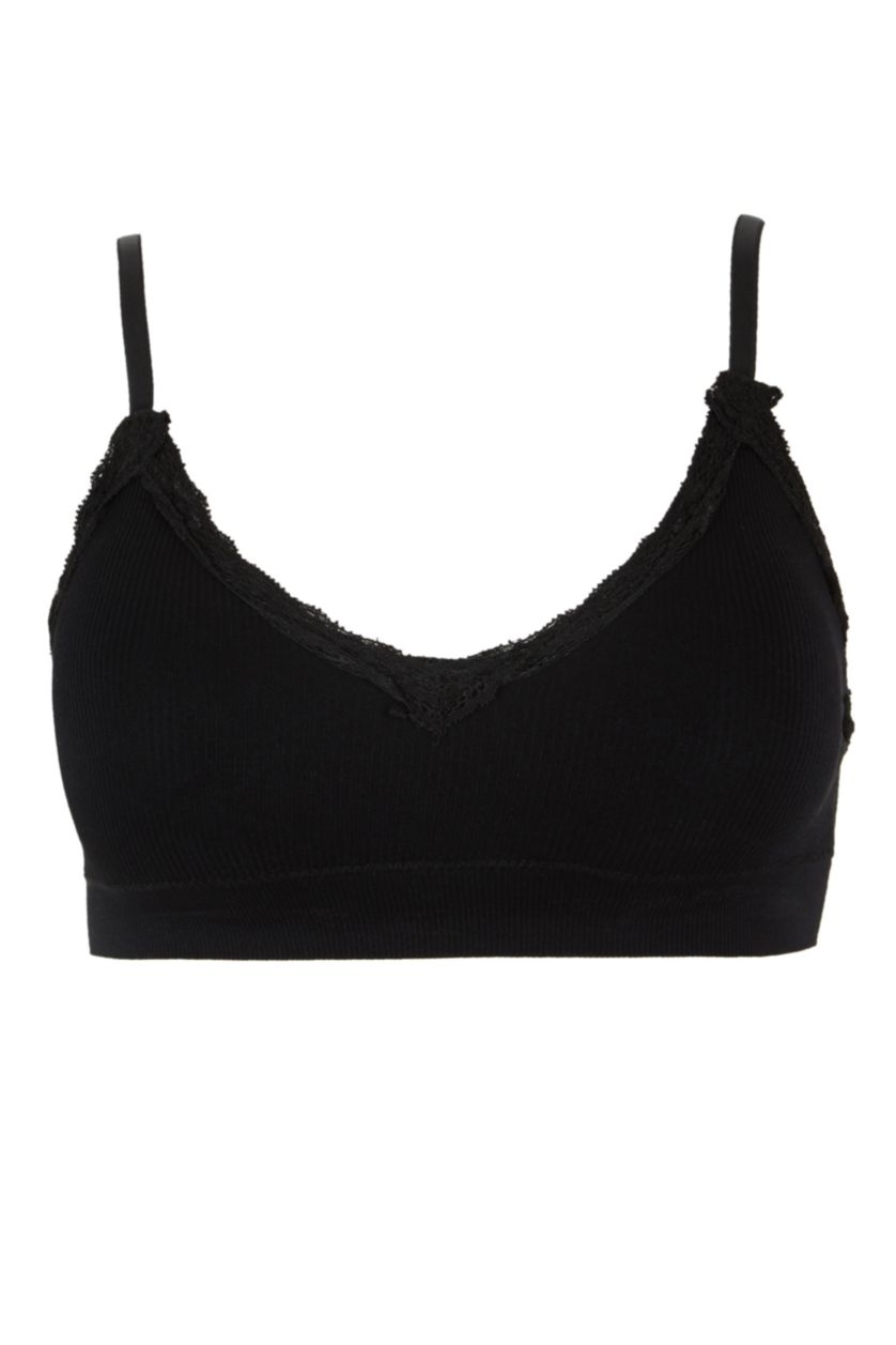WOMAN Black Strappy Padded Bra