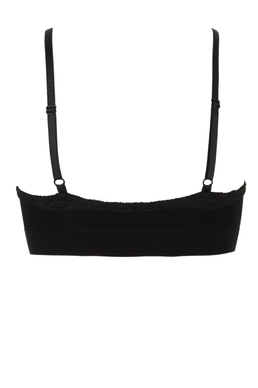 WOMAN Black Strappy Padded Bra