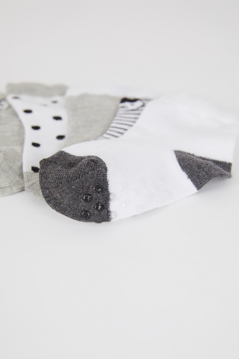 Baby Boys Karma Baby Boy Cotton Non-Slip Sole 5 Pack Long Socks