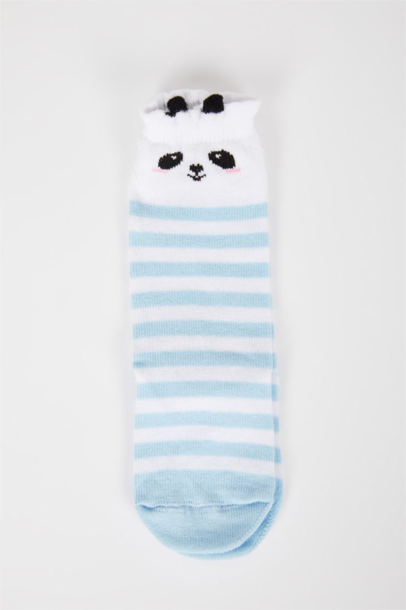 BABY BOY Blue Baby Boy Cotton Striped Long Socks