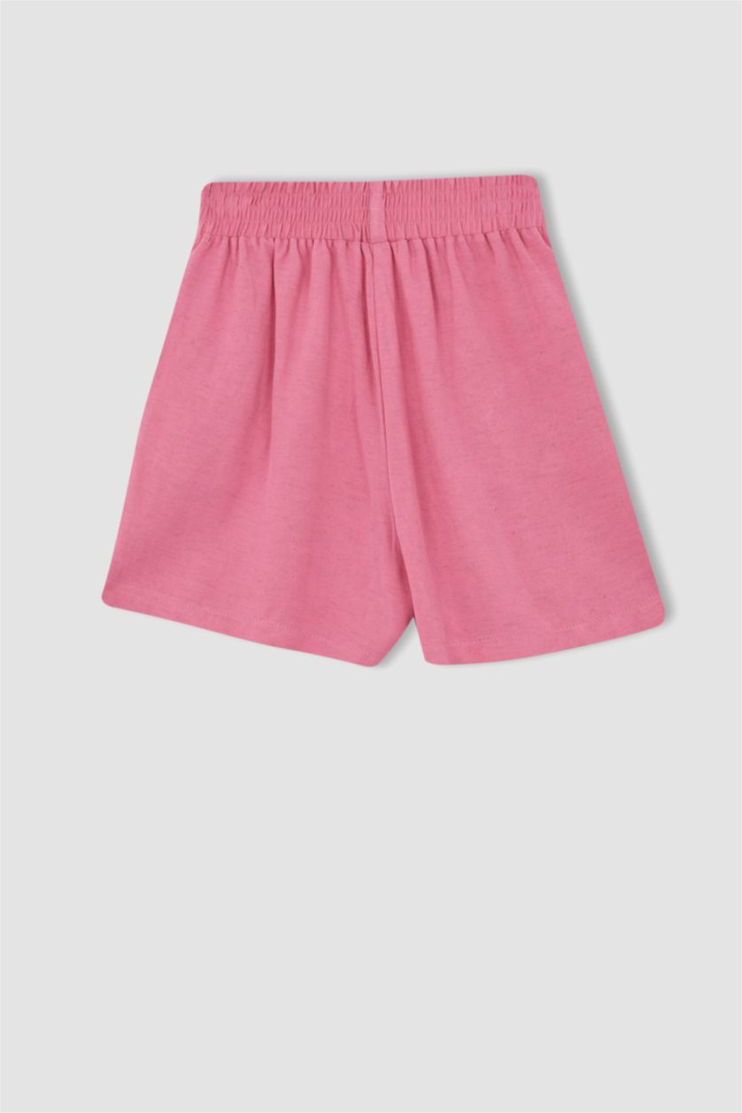 WOMAN Pink Relax Fit Linen Blended