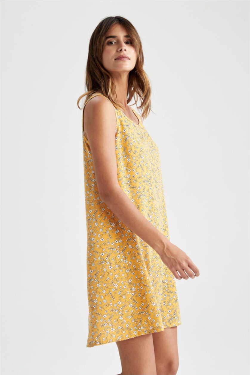 WOMAN Yellow Mini Dress