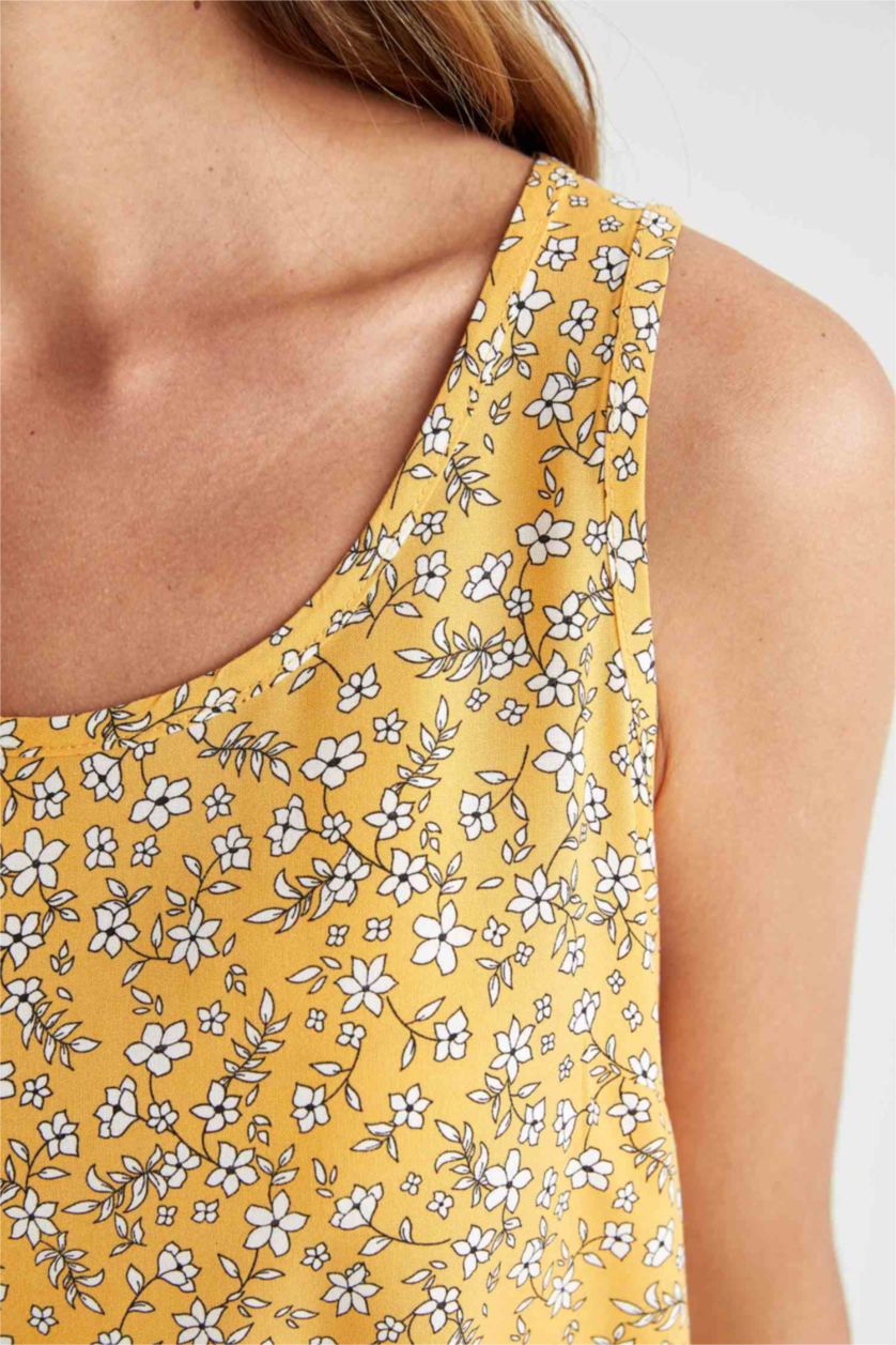 WOMAN Yellow Mini Dress