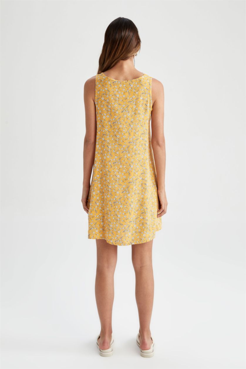 WOMAN Yellow Mini Dress
