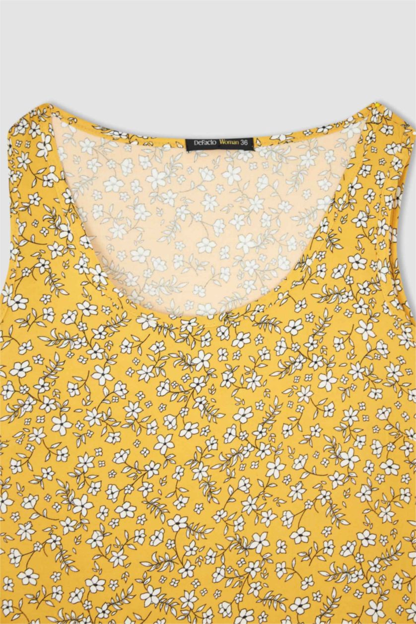 WOMAN Yellow Mini Dress
