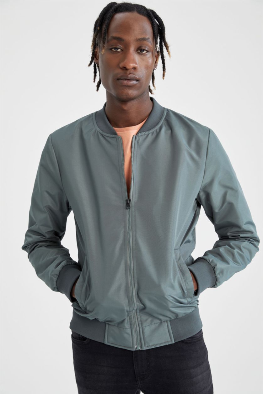 Мужчины Зеленый Куртка стандартного кроя для мужчин