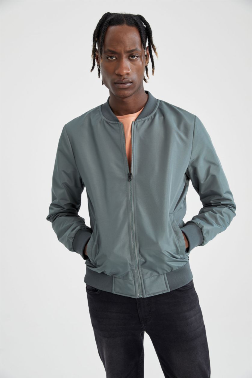 Мужчины Зеленый Куртка стандартного кроя для мужчин