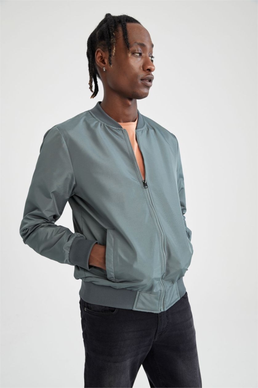 Мужчины Зеленый Куртка стандартного кроя для мужчин