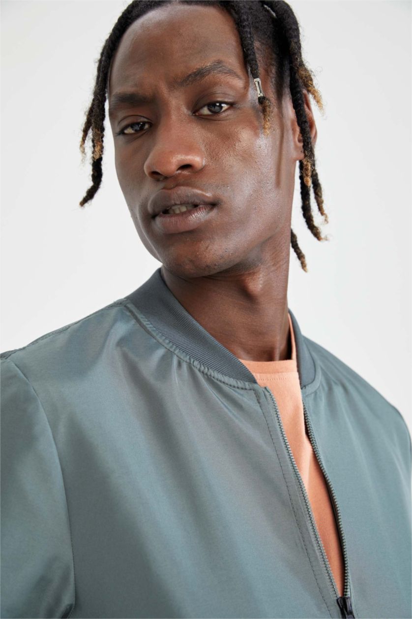 Мужчины Зеленый Куртка стандартного кроя для мужчин