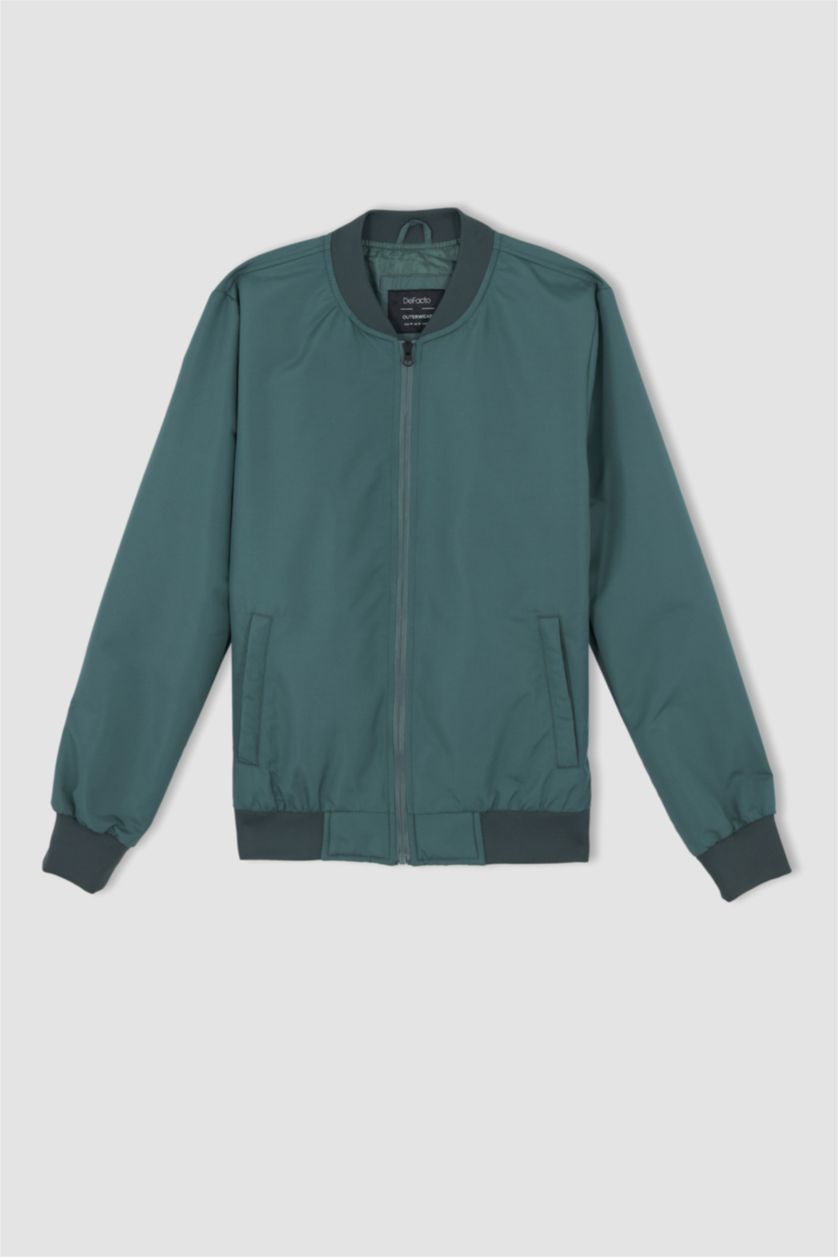 Мужчины Зеленый Куртка стандартного кроя для мужчин