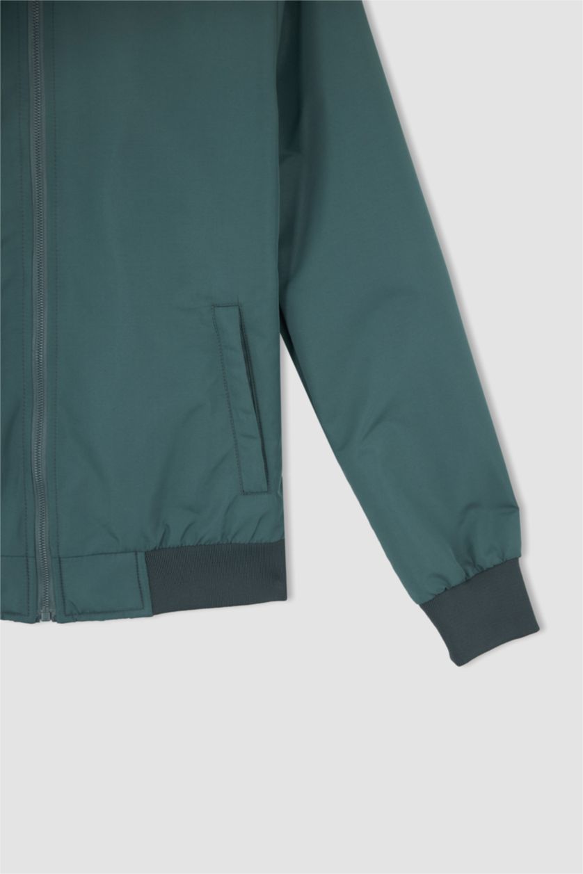 Мужчины Зеленый Куртка стандартного кроя для мужчин