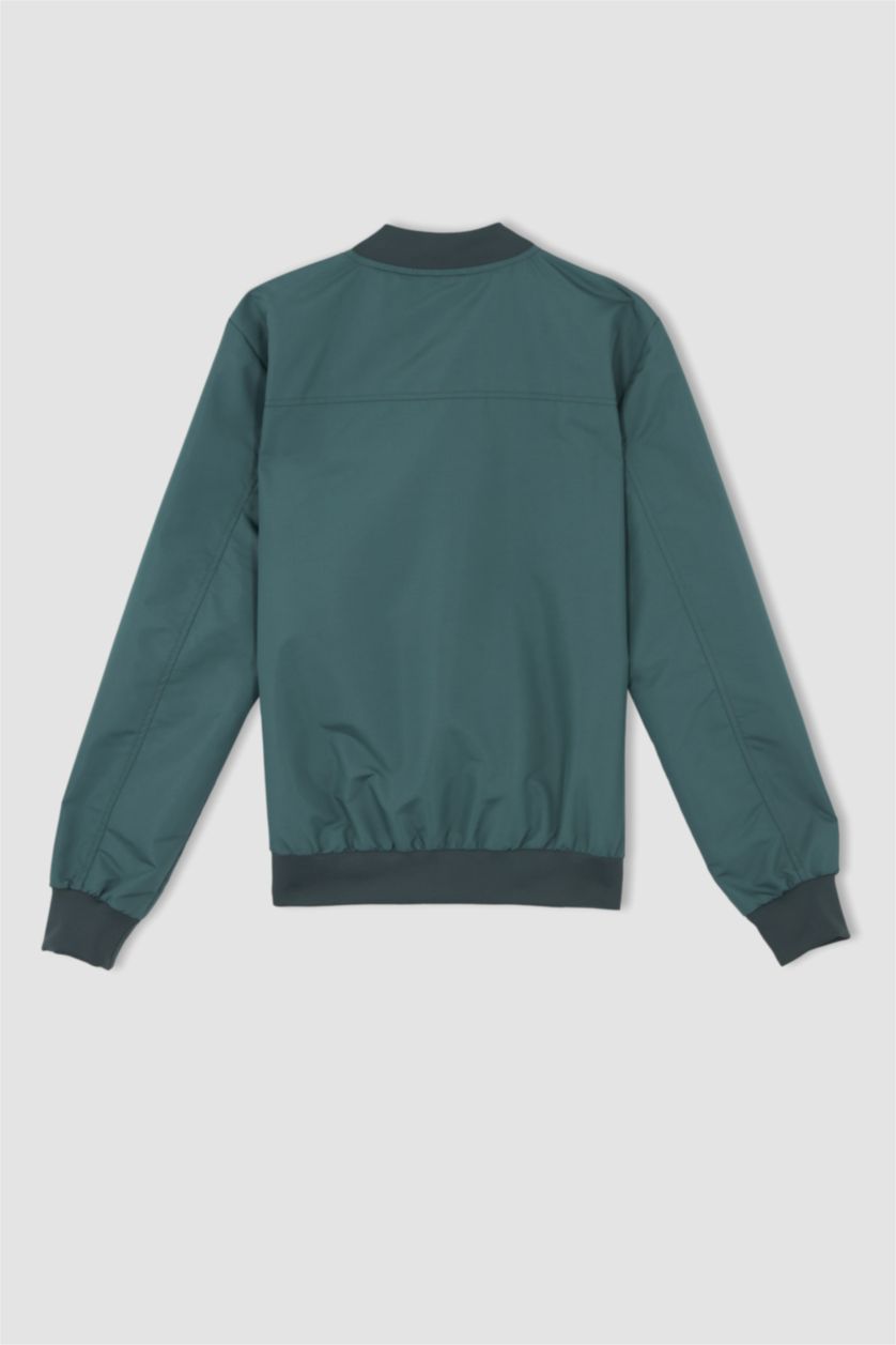 Мужчины Зеленый Куртка стандартного кроя для мужчин