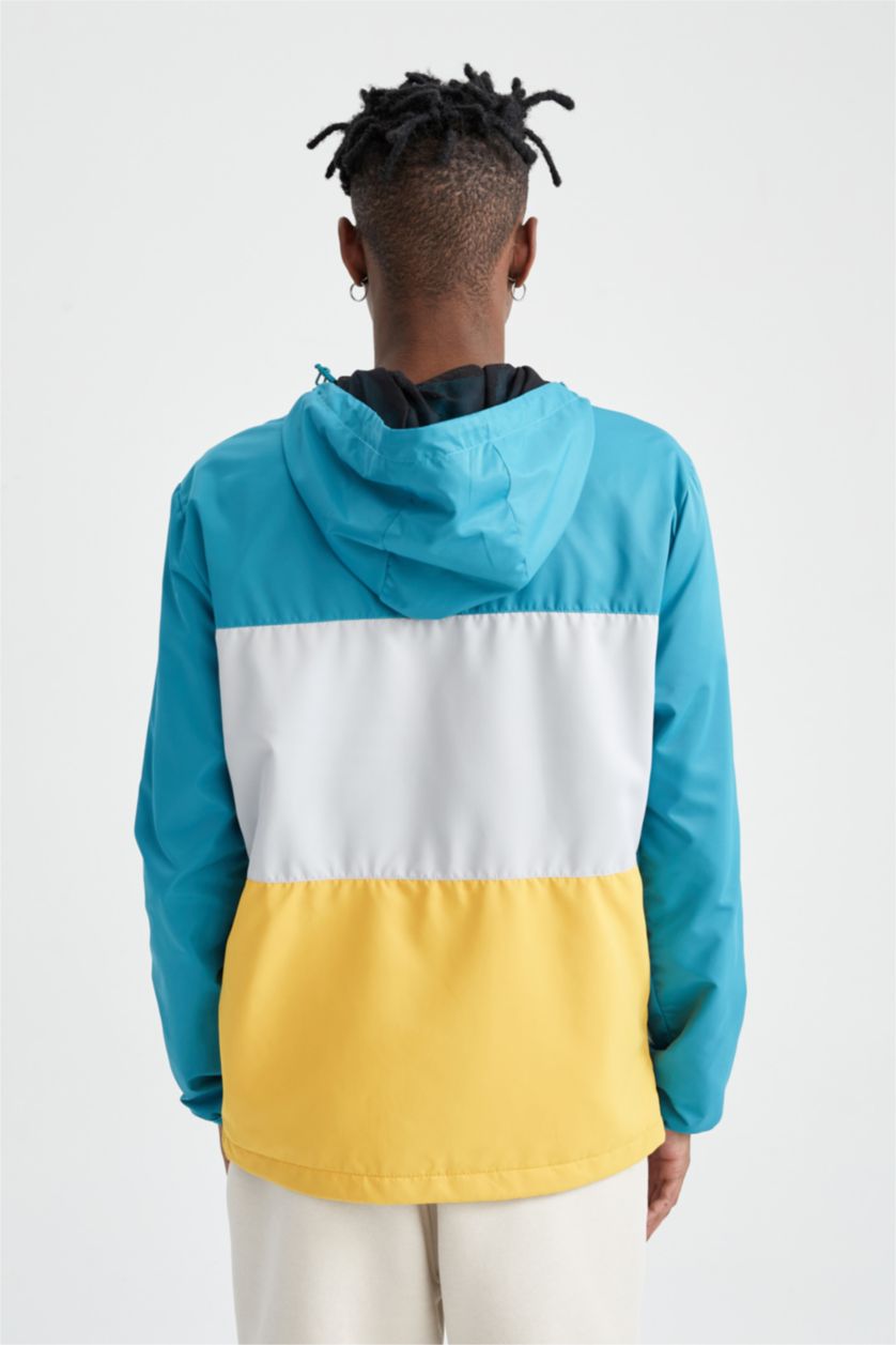 HOMME Turquoise Veste Coupe Slim Avec Doublure Synthétique