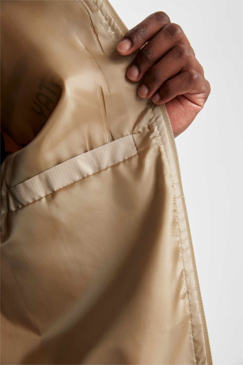 Erkek Açık Haki Mont