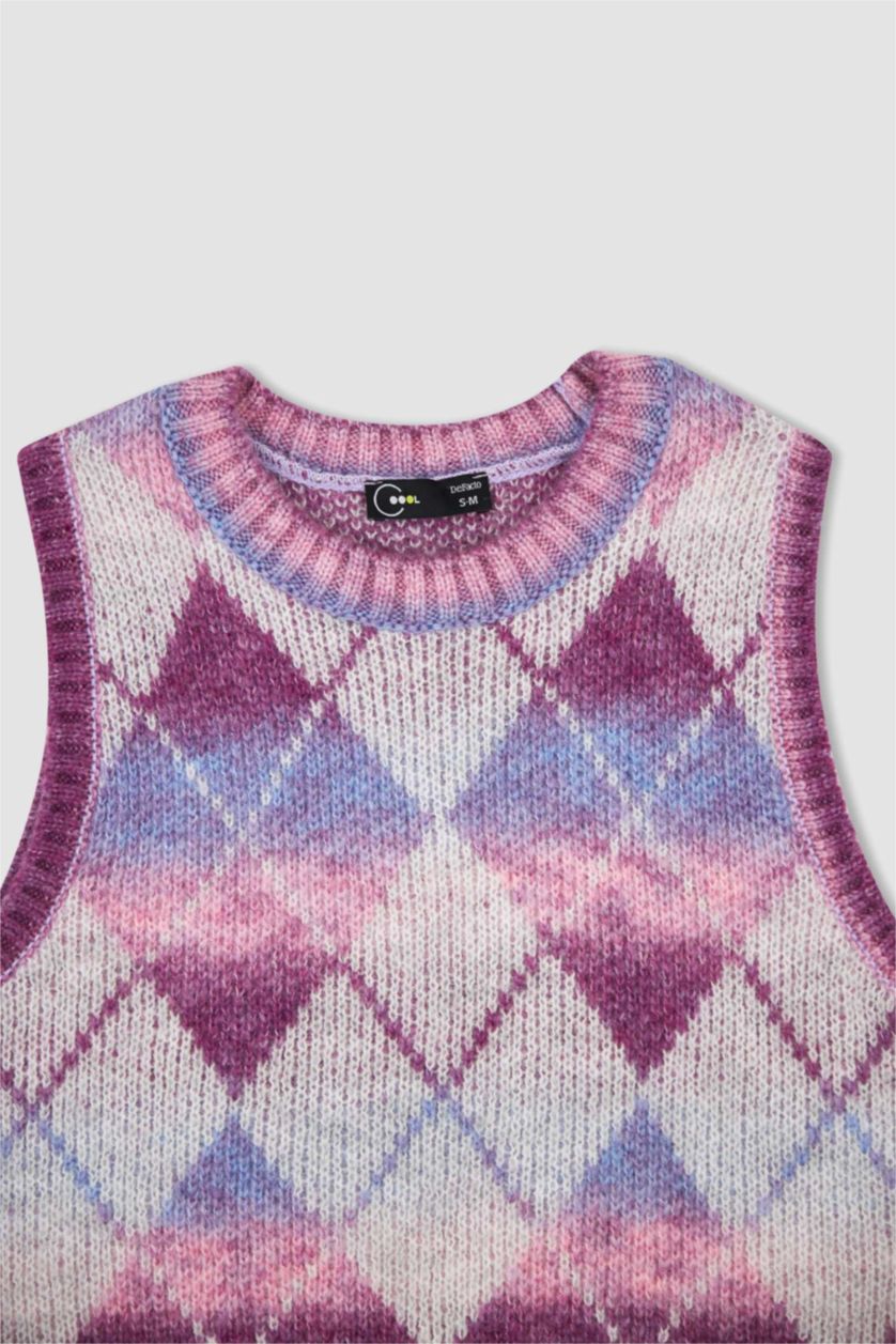 Женщины Сиреневый Жилет приталенного кроя для женщин