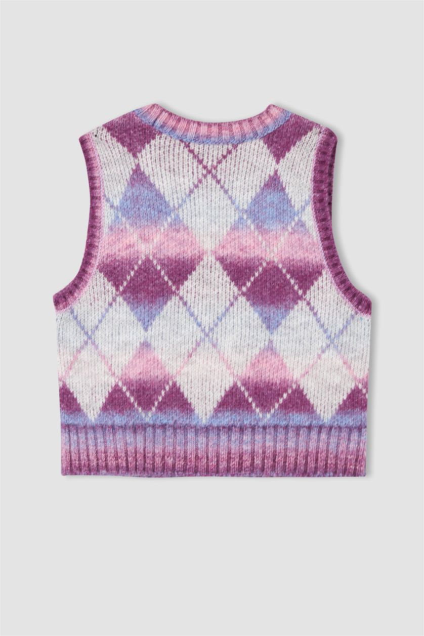 Женщины Сиреневый Жилет приталенного кроя для женщин