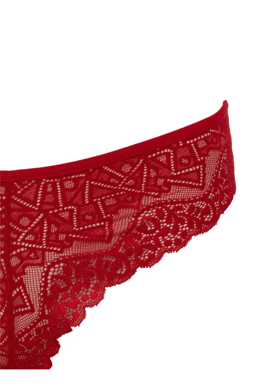 نساء أحمر كلوت دانتيل برازيلي من Fall In Love