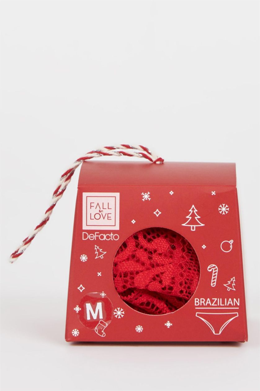 نساء أحمر كلوت دانتيل برازيلي من Fall In Love