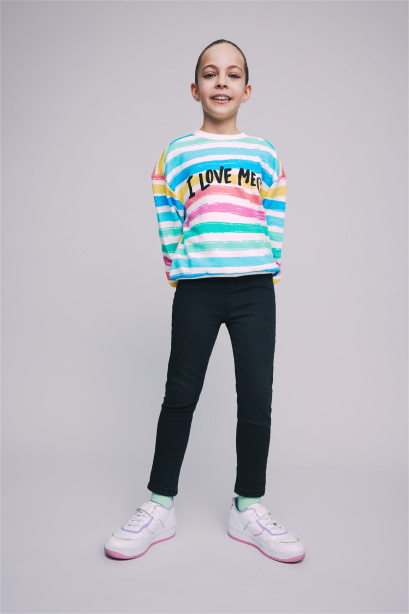 FILLES Noir Jean skinny fille