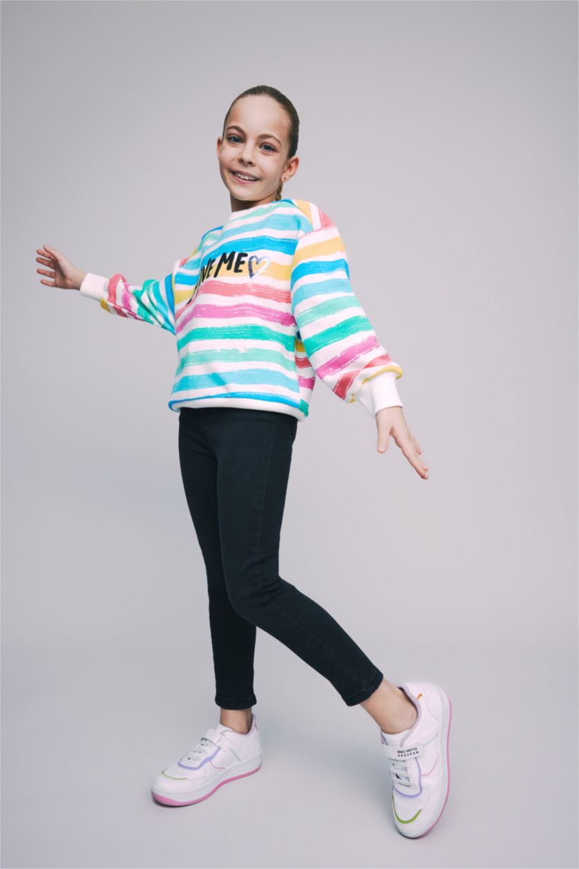 FILLES Noir Jean skinny fille