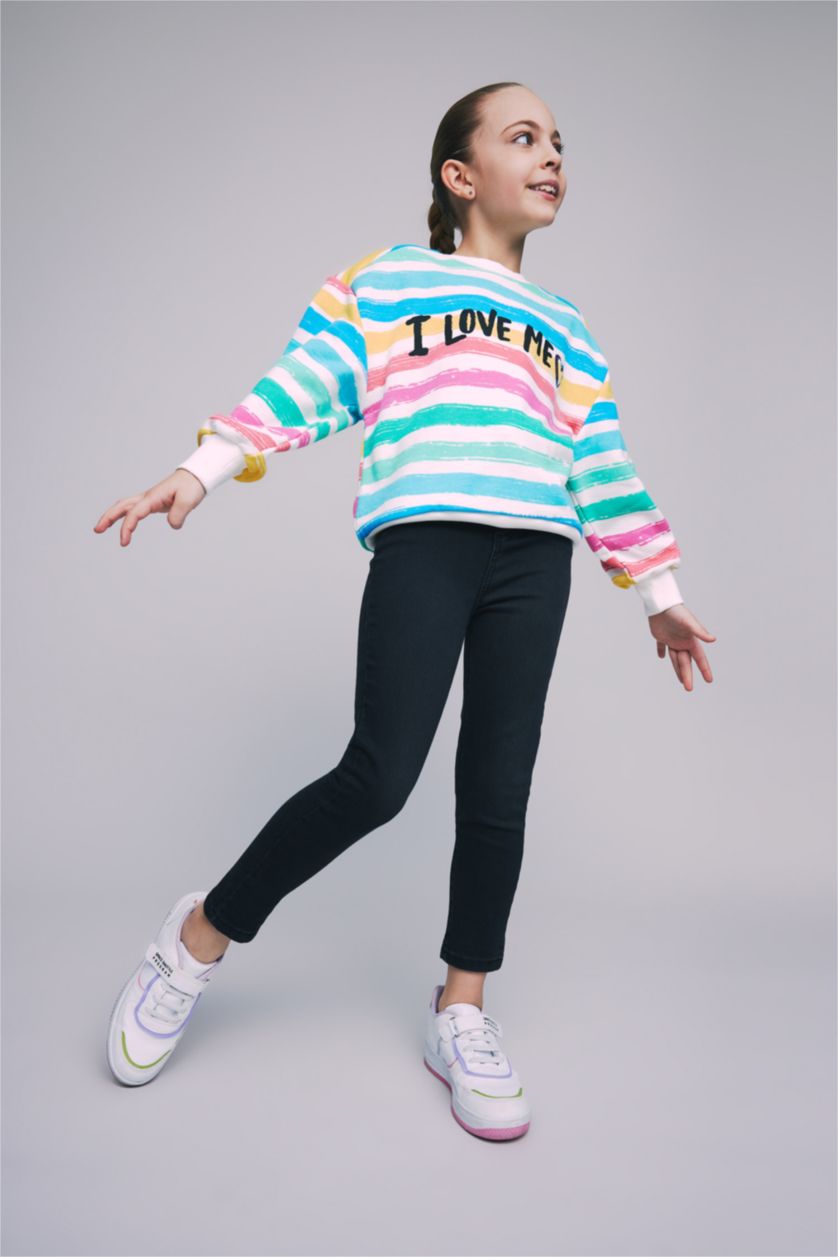 FILLES Noir Jean skinny fille