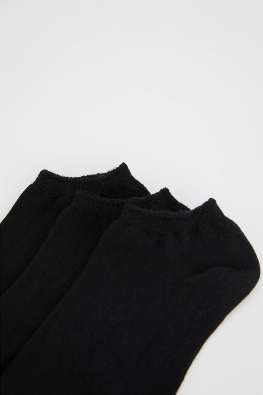 MAN Black Men's 3 Pack Booties Socks