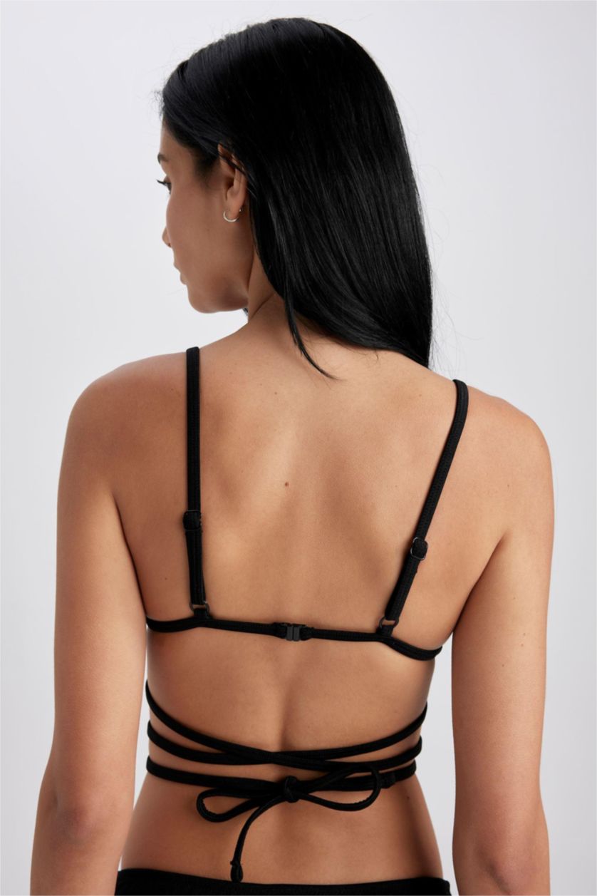 نساء أسود بيكيني توب بقصة عادية من Fall In Love